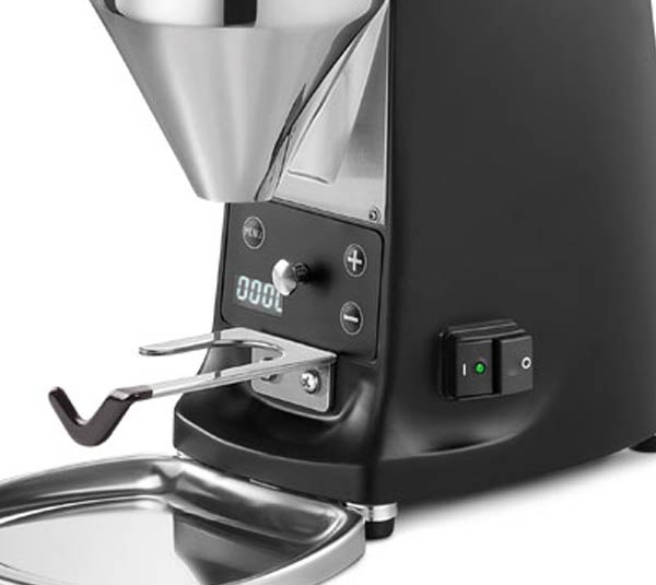 Mazzer Mini Electronic B Bedienfeld hinter Siebtr&auml;gergabel